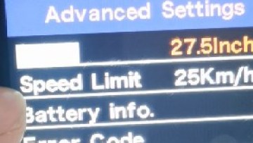 How to set the speed limit for MC02 e bike