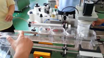 Four-Side Labeling Machine for Square Bottles