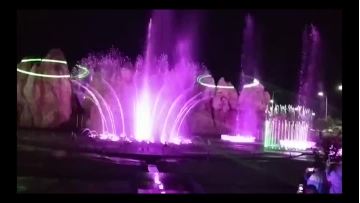 Small music fountain laser