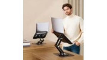 2025 New Double-layer Carbon Steel Laptop Stand with Stable Height Riser for Office Meetings and Learning Support1