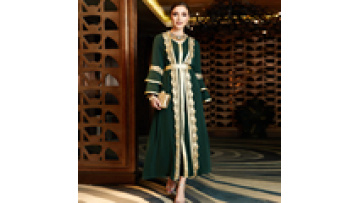Abaya Women Muslim Dress 2023 Dubai V-neck Long Sleeve Embroidery Lace Elegant 2 Piece Dubai Abaya Set Soft Satin Kimono1