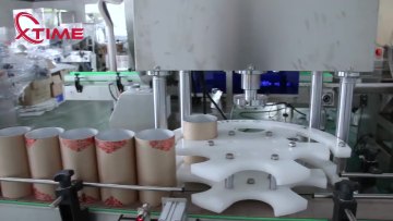 Automatic paper tube sealing machine potato chips packaging machine1