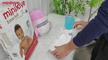Minilove Baby Diaper Absorption Test