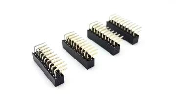 2.54mm Pitch Female Header Connector Dual Row Right Angle H5.7mm Y-type 20P