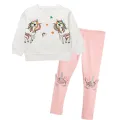 Girls Clothing Set Long Sleeve Children Clothes Set Little Girl Cartoon Print T Shirt and Pants Leggings Outfits Unicornio 2pcs