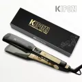 KIPOZI Flat Iron 2 in 1 Quick Heating hair curler steam Hair Straightener with LCD Display Adjustable Temperature Convenient