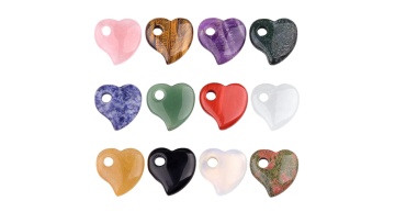 SP1924-30MM Love Heart Stone Pendant