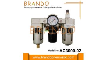 AC3000-02 Pneumatic Filter Regulator Lubricator