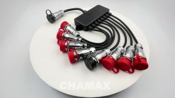 SF16 series waterproof cable split 8 way