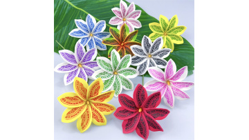 KN-hf022T-YL plumeria hair pick