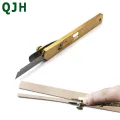 1 Pcs Durable leather cutting knife DIY Leather Cut Tools Incision Craft Knife Copper Trimming Knife with Blade Leather