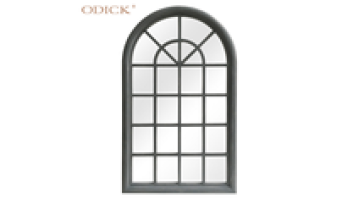 Hot sale aluminum frame soundproof sectional arch top design thermal break tempered glass arch windows1