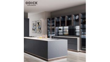 OPK Customized Modern Modular Shaker Wall Faucet with Kitchen Island Design Kitchen Cabinets Mobile Granite Lacquer Wood Door1