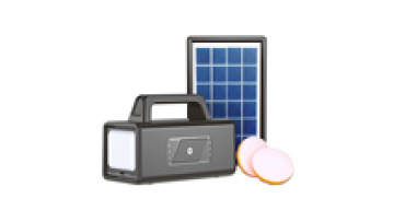 Solar Lighting Portable Mini Outdoor 5V 5W Light Kits Small Home Solar Power System Solar Power Generator with FM1