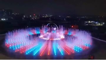 Large circular dry spray