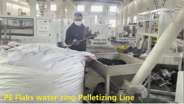 Hard PE flakes pelletizing line
