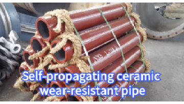 Self-propagating ceramic wear-resistant pipe