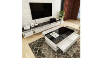 Home coffee table TV cabinet combination living room furniture simple burning stone TV cabinet complete combination1