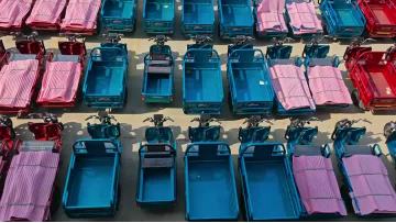 Numerous Premium Electric Tricycles on Display