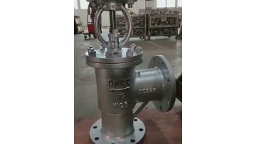 Pneumatic angle globe valve