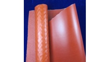 red/grey silicone rubber coated fiberglass cloth/fabric1