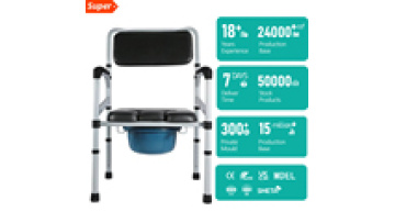 Anti-slip Home Use Mobile Toilet Stool Thickened Foldable Aluminum Alloy Bath Chair for Elderly Pregnant Women Walker Rollator1
