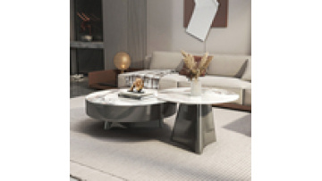 Living room furniture sets luxury gold coffee table modern center table marble coffee table for home1