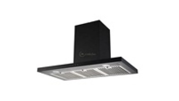 900mm Painted Black Heater Auto Clean Ventilation Hood Cooking Extractor Hood Smart Range Hood With Carbon Filter1