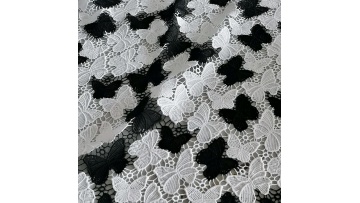 women fabric lace black and white ankara material fabric african guipure cord lace fabric1