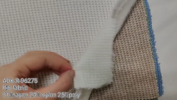 Wholesale Waffle Yarn Dyed 51% Rayon 24% Nylon 25% Poly Rib Fabric For Sweatshirt Sportswear1