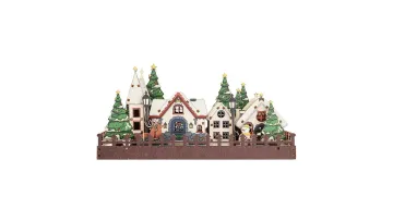 Enchanting LED Christmas Village Display with Rustic Charm1