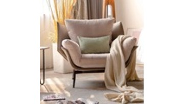 Modern simple single sofa chair Italian minimalist living room balcony single chair fabric light luxury leisure sofa1