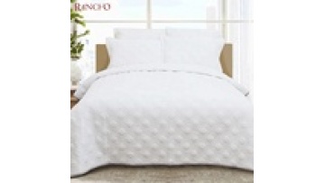 New design fashion king size microfiber wholesale hotel quilt bedspread bedding set1