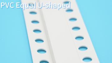 Exterior wall pvc right angle U-shaped groove