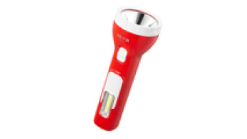 DP Plastic LED Flashlight Rechargeable Torch Light With Side Emergency Light1