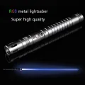 RGB Metal Lightsaber Handle Stage Role Play Sound Effect Laser Sword Toys Sword Kpop Light Stick Birthday Christmas Gifts