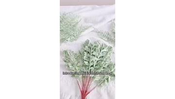 White Frond Leaf Flame Plant Bouquet - High-Quality Plastic Artificial Plant for Events and Decor1