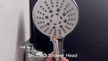 Ducha de mano 12cm 5 Functions Hand Shower Set c/manguera y soporte with PVC Shower Hose Manguera con 1.5m1