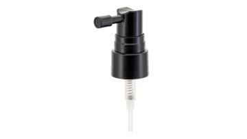 20/410 Black Smooth Long Nozzle Oral Spray Pump