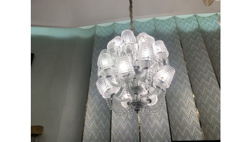 modern glass chandelier