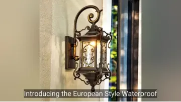 European Style Waterproof Garden Lamp for Outdoor Wall Lighting1