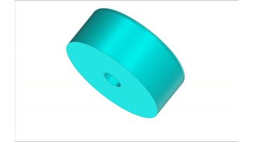 Energy Suspension Polyurethane Red Shock Round Pad