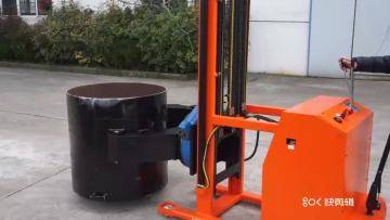 Rotation Electric Oil Drum Lifter with Scale 500kg 360 Degree 500KG Manual Clamp Hydraulic Forklift Electric Drum Lifter 1600mm1
