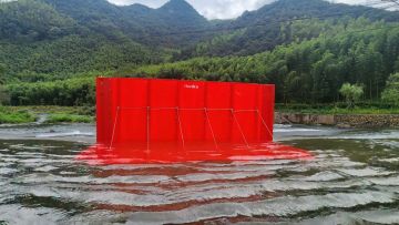 flexible straight PVC flood barrier
