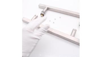 SVA-S174L Stainless Steel H Shape Shower Glass Door Handles