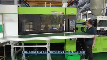 Injection molding production of medical