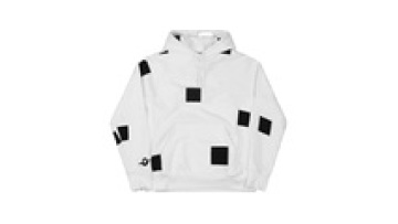 Custom Embroidery Pullover Terry Sweatshirt Hoodies New Design Patched White Hoodie Men1