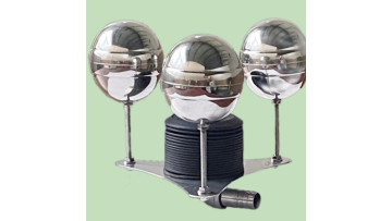 stainless steel ball floating oil skimmer working