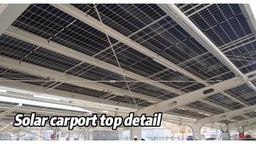Solar carport top detail