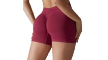 Plus Size Mid Waist Seamless Gym Shorts with Scrunch Butt for Yoga and Workouts1